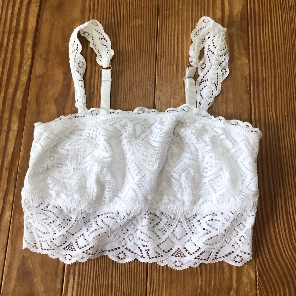 Aerie Lace Bra white